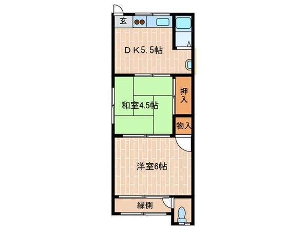 クリアハイツ西平の物件間取画像